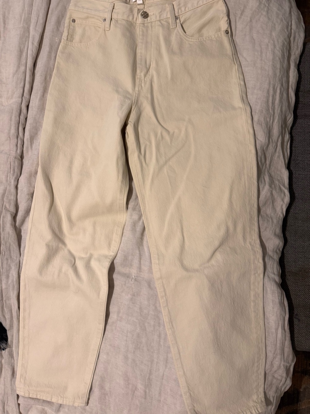 Frame Denim Women's Cream Straight Leg Jeans